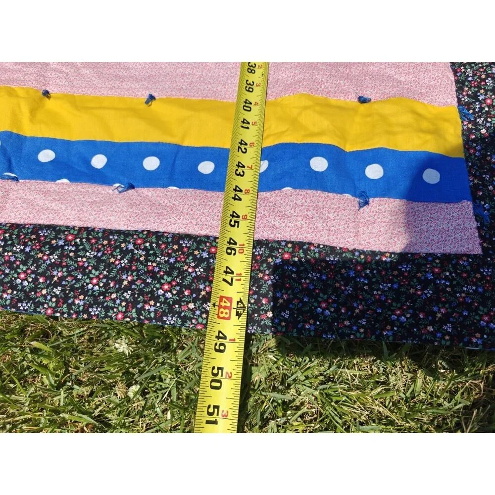 Vintage Mickey Minnie Mouse Quilt Disney Baby Crib Blanket Comforter 48